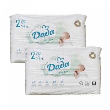 Підгузники Dada Pure Care 2 (3-6 кг) 70 шт LS203088 фото